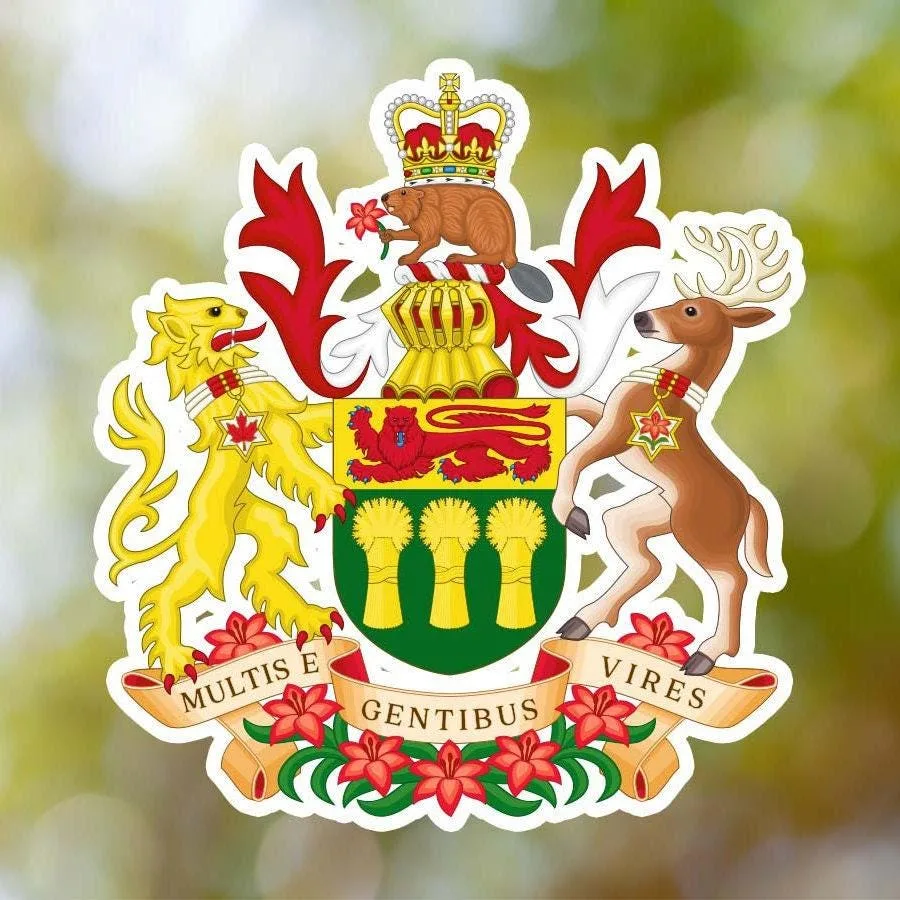 Canada Saskatchewan Coat Of Arms Sticker