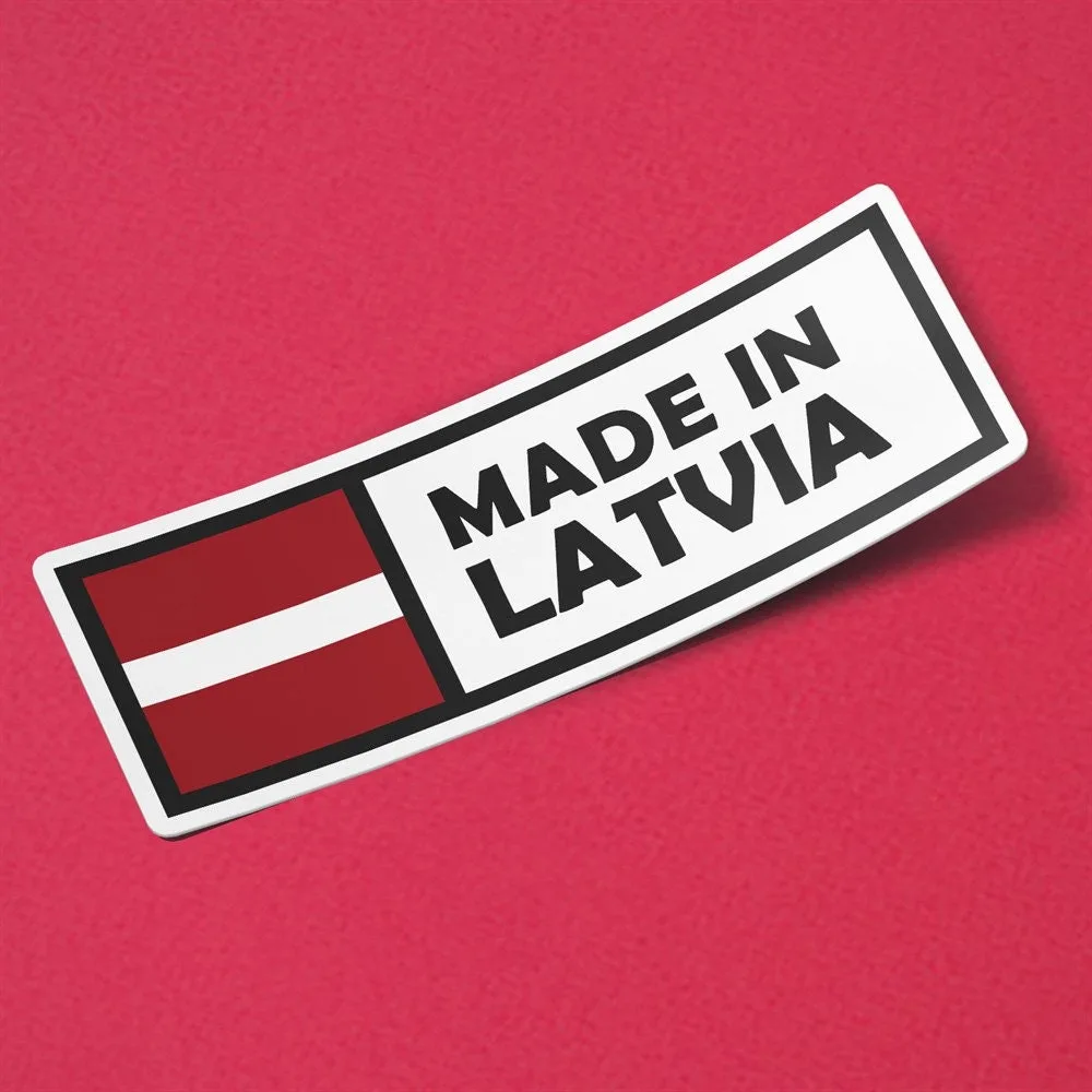 Made in Latvia Sticker