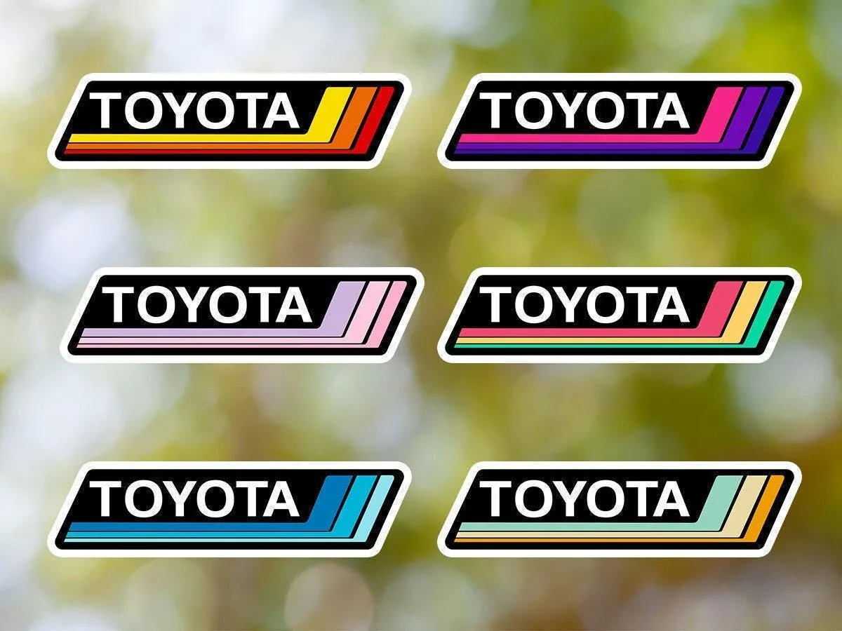 Toyota Vintage Rectangular Sticker