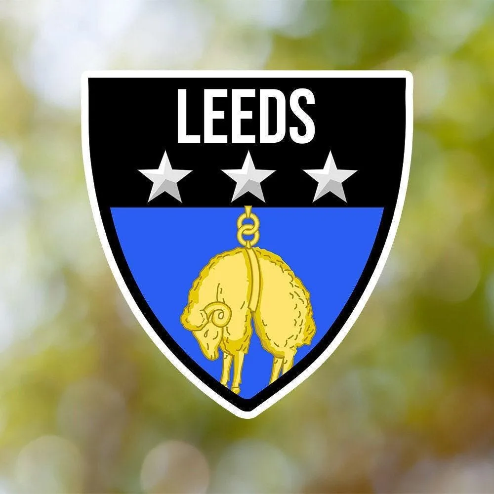 Leeds Shield Sticker