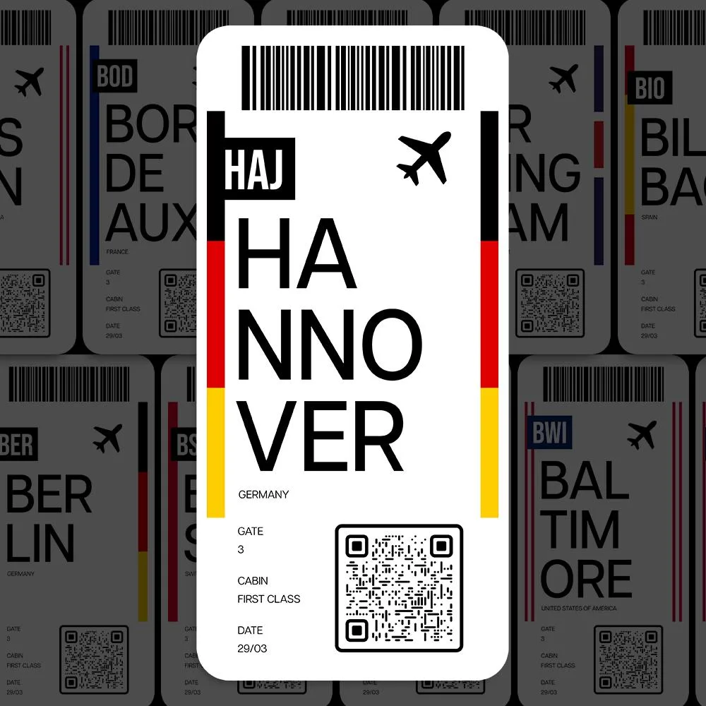 HAJ Hannover Airport Sticker