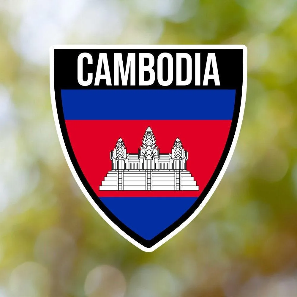 Cambodia Shield Sticker