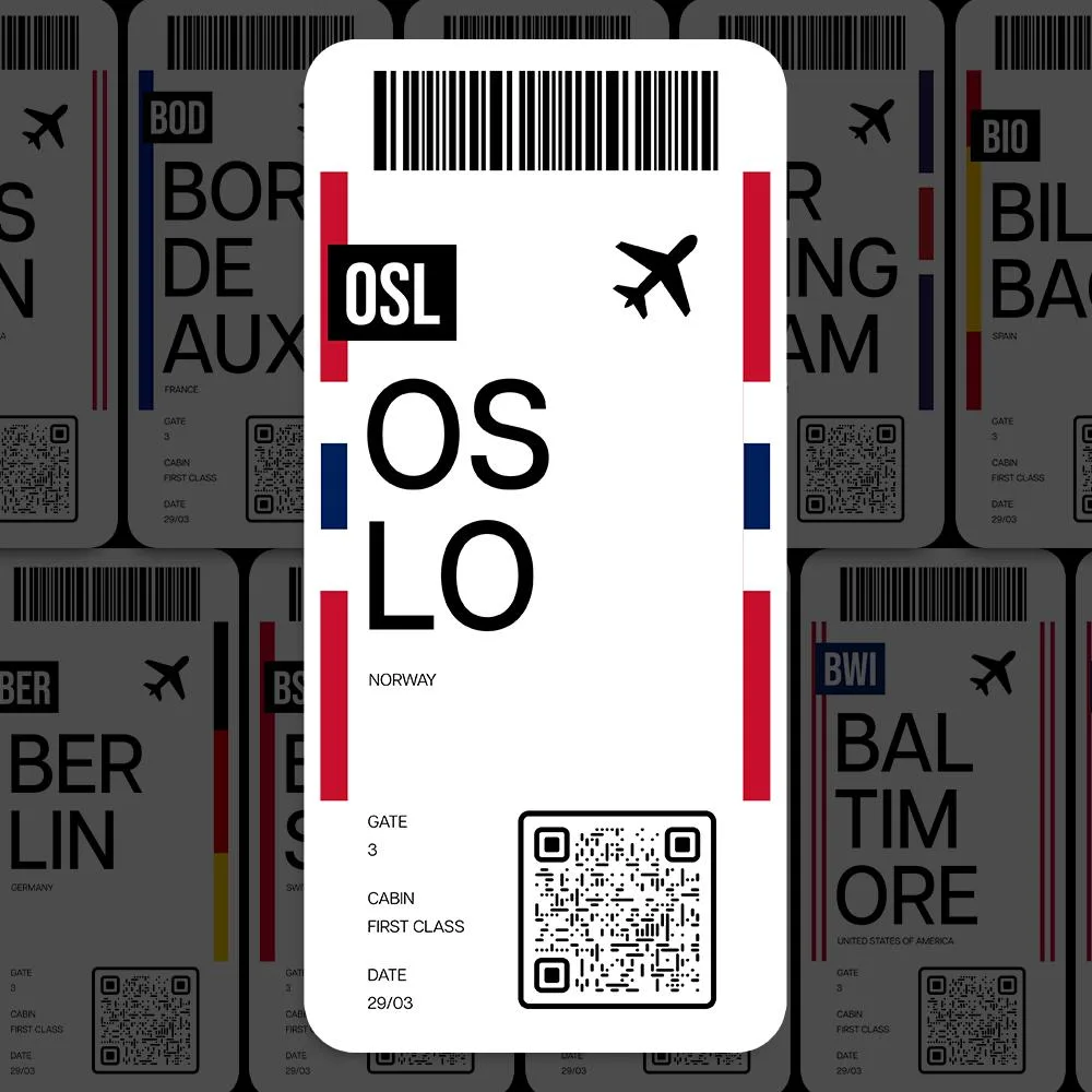 OSL Oslo Airport Sticker