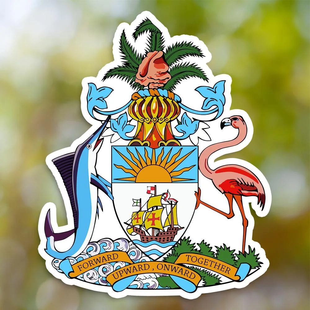 Bahamas Coat Of Arms Sticker