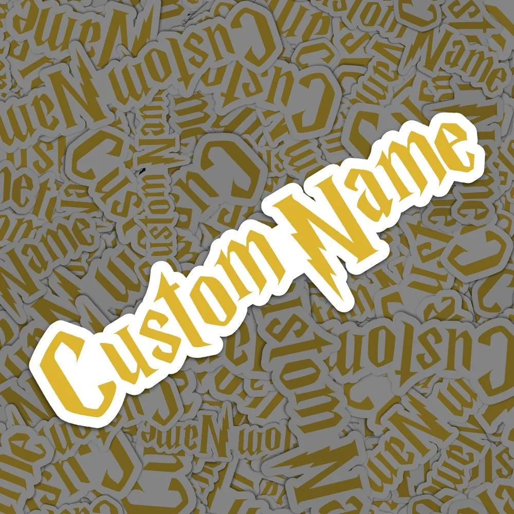 Custom Wizard Font Sticker