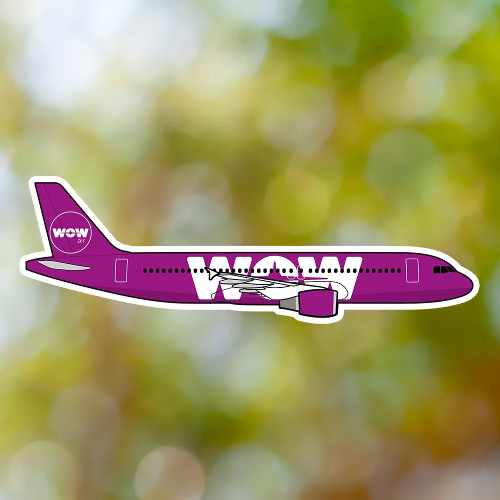 Airbus A320 WOW Air Sticker