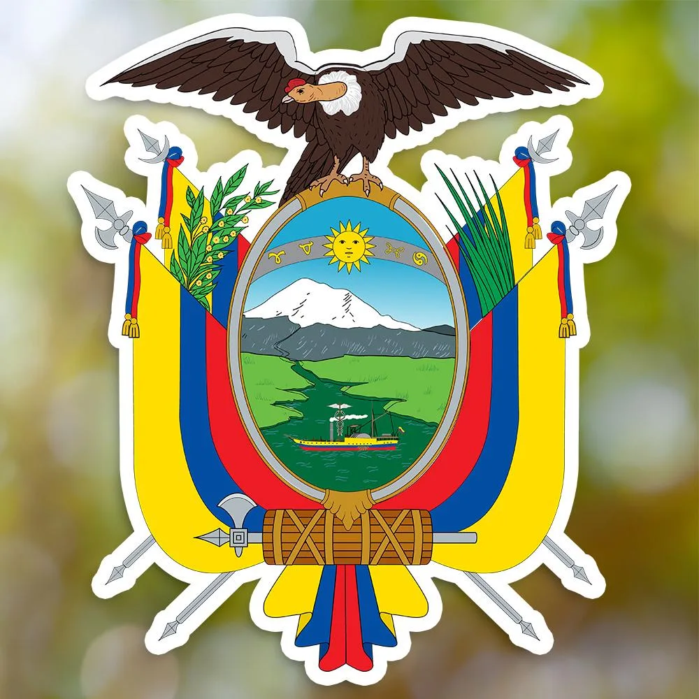 Ecuador Coat Of Arms Sticker