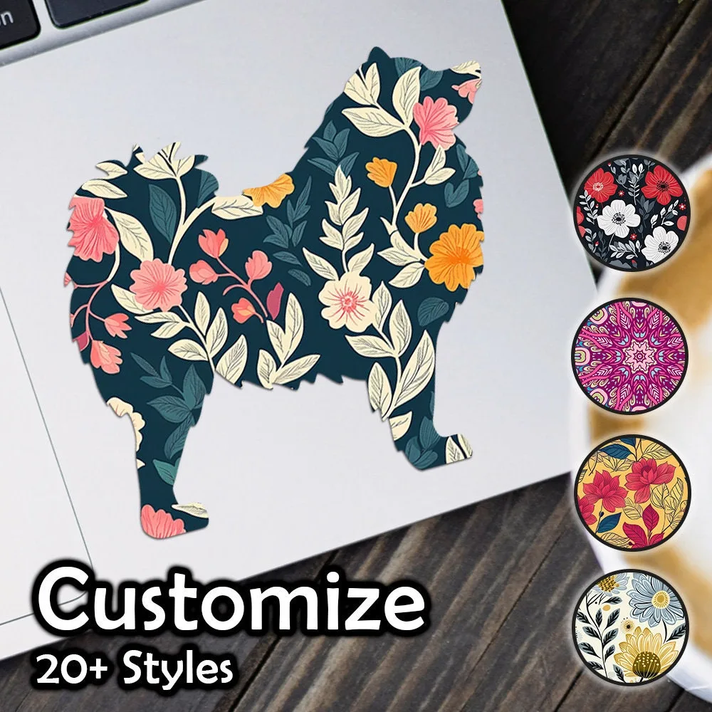 Japanese Spitz Patterned Sticker