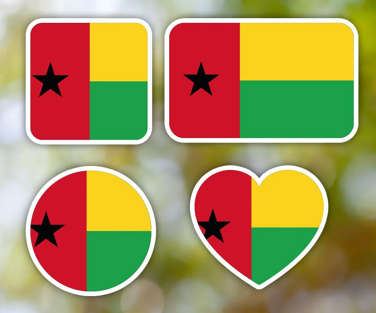 Guinea-Bissau Geometric Sticker