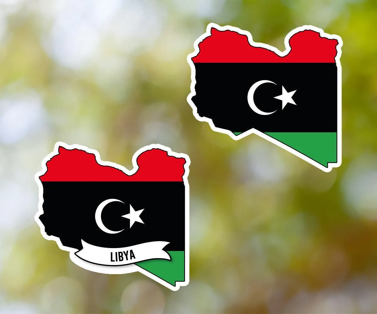 Libya Country Shaped Sticker