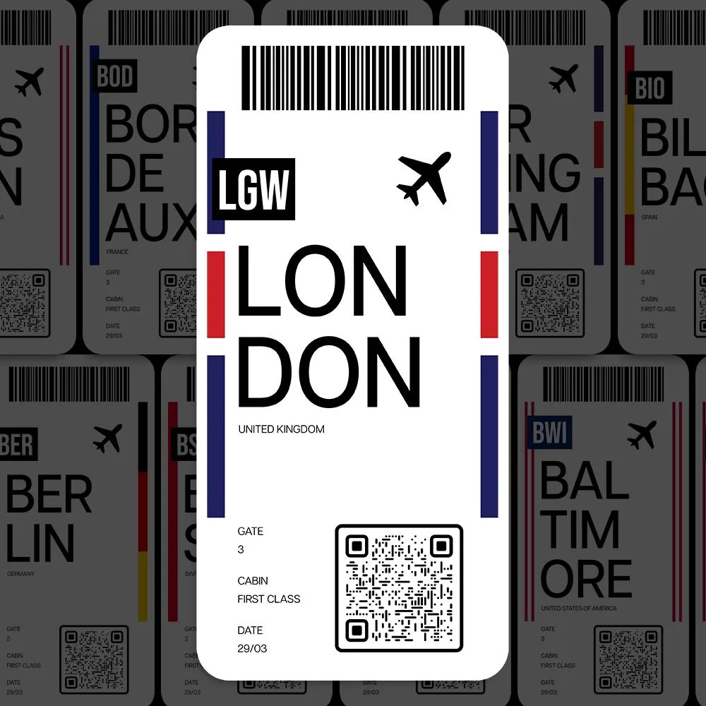London Airport Sticker (LGW)