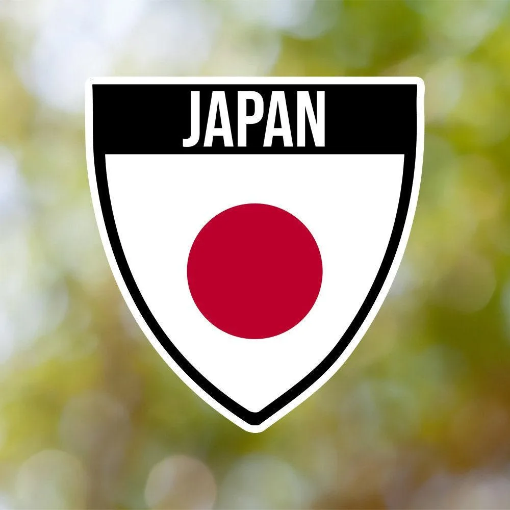 Japan Shield Sticker