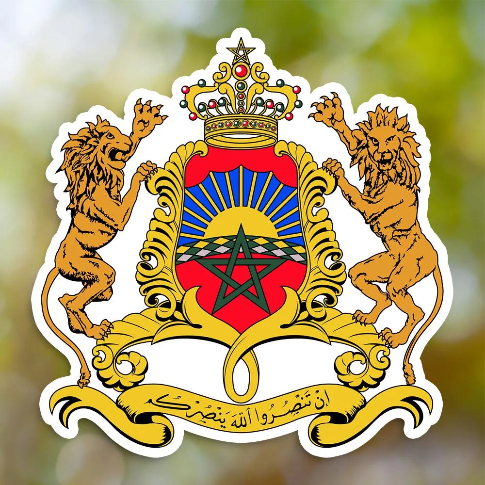 Morocco Coat of Arms Sticker