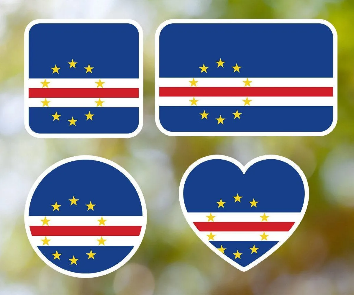 Cape Verde Geometric Sticker
