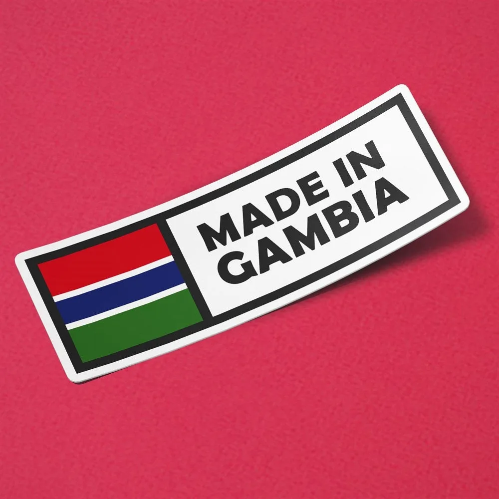 Made in Gambia Sticker