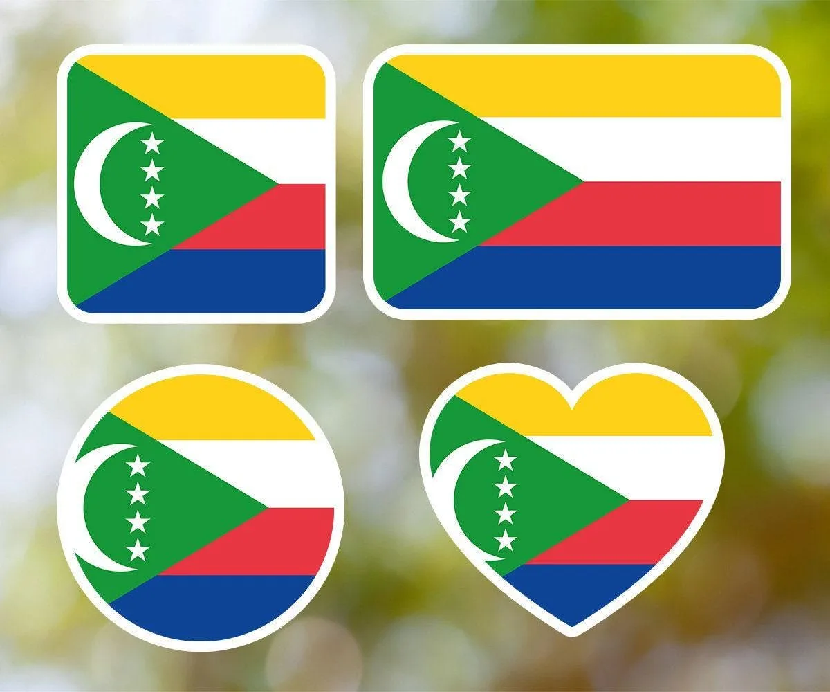 Comoros Geometric Sticker