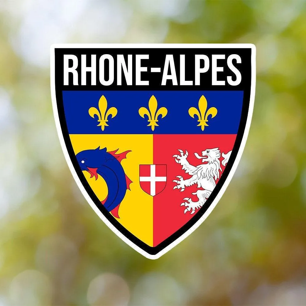 Rhone Alpes Shield Sticker