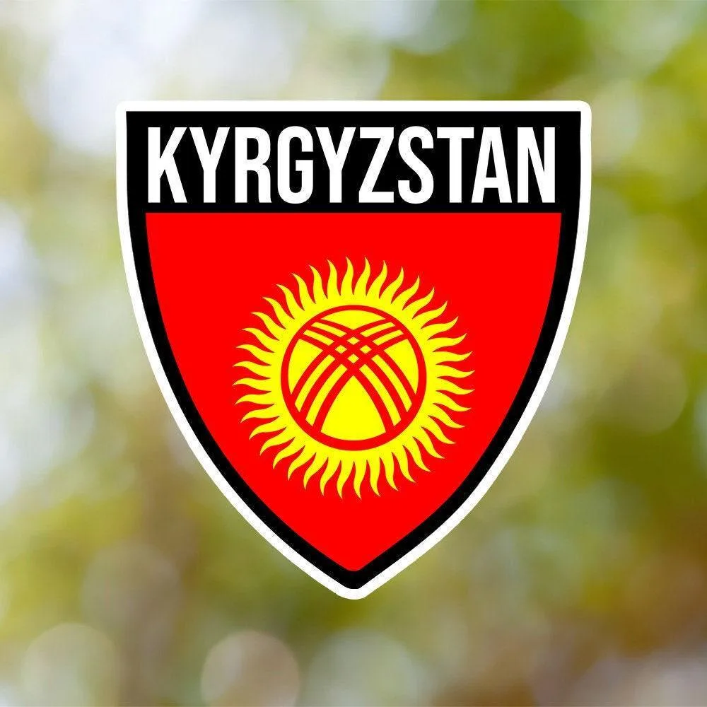 Kyrgyzstan Shield Sticker