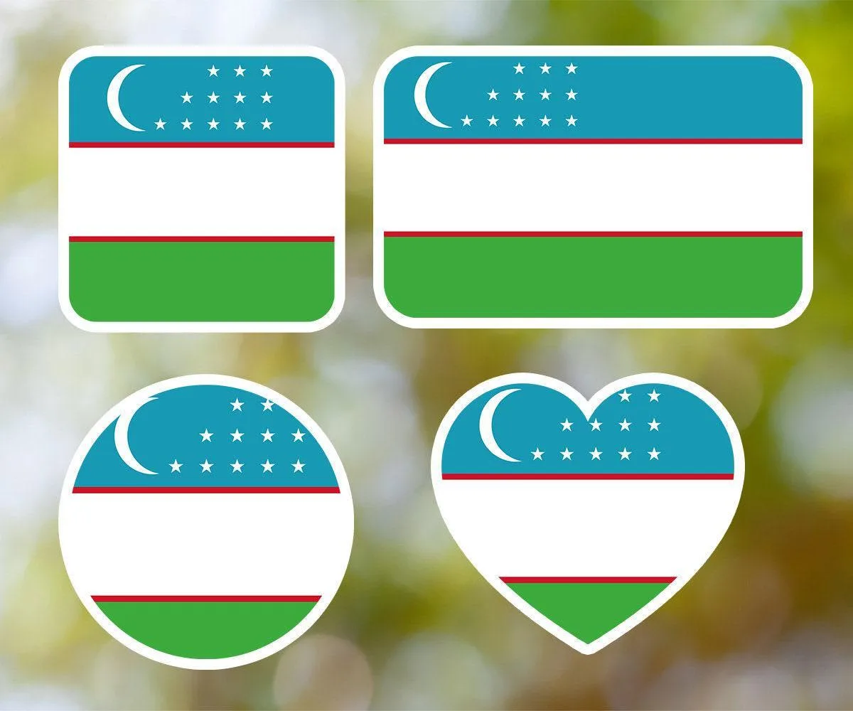 Uzbekistan Geometric Sticker