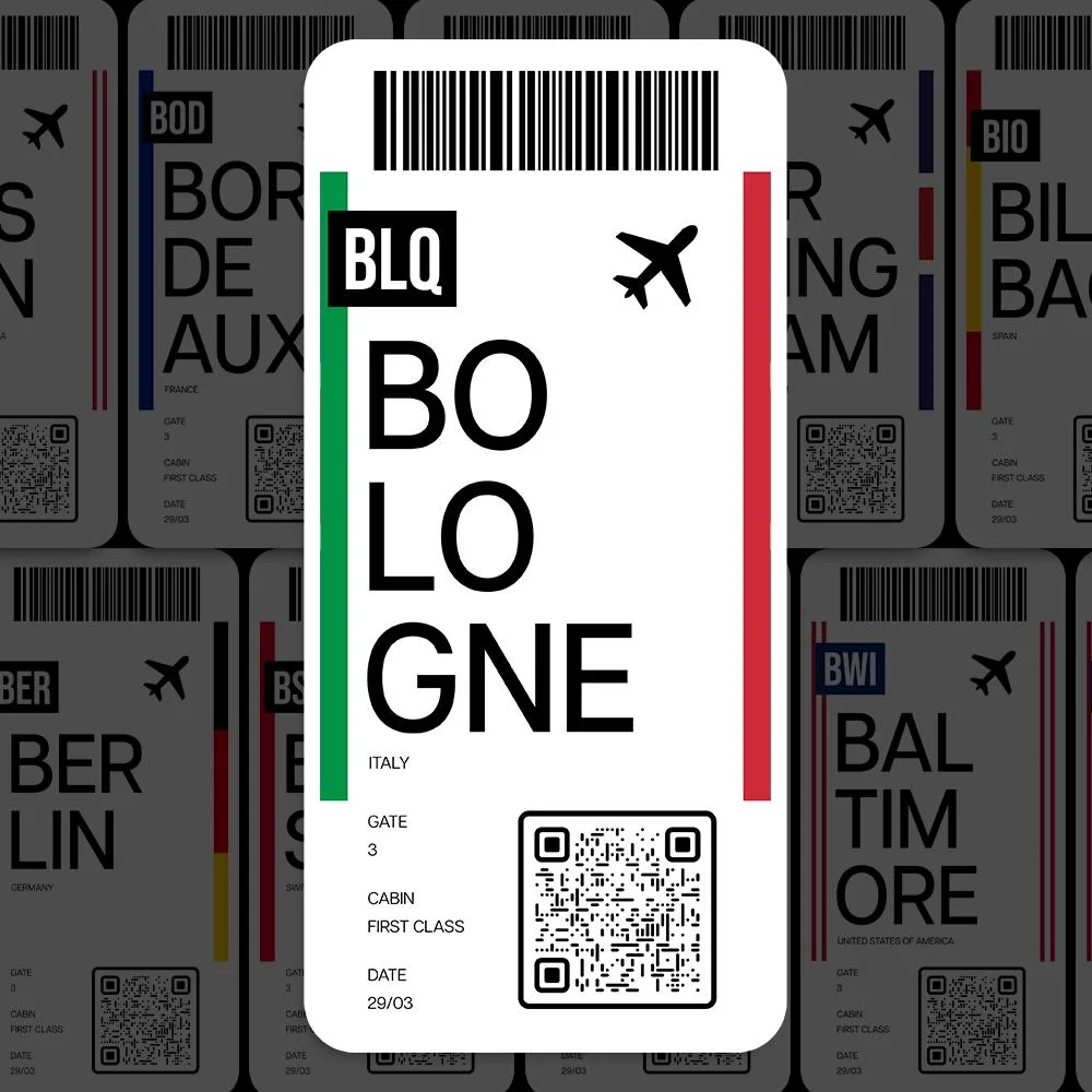 Bologna Airport Sticker (BLQ)