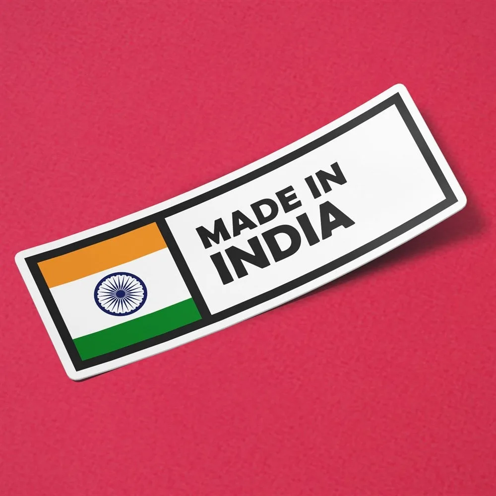 Made in India Sticker