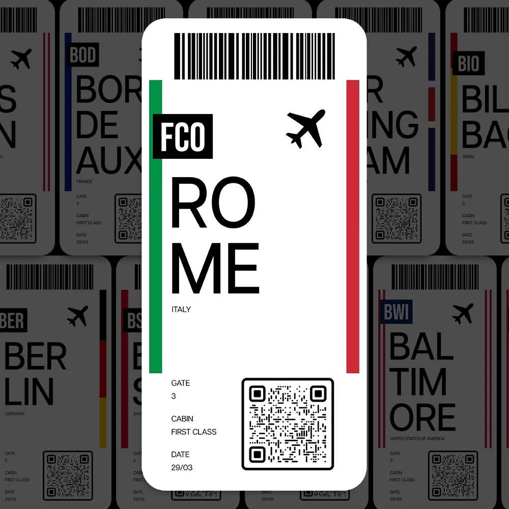 Rome Airport Sticker (FCO)