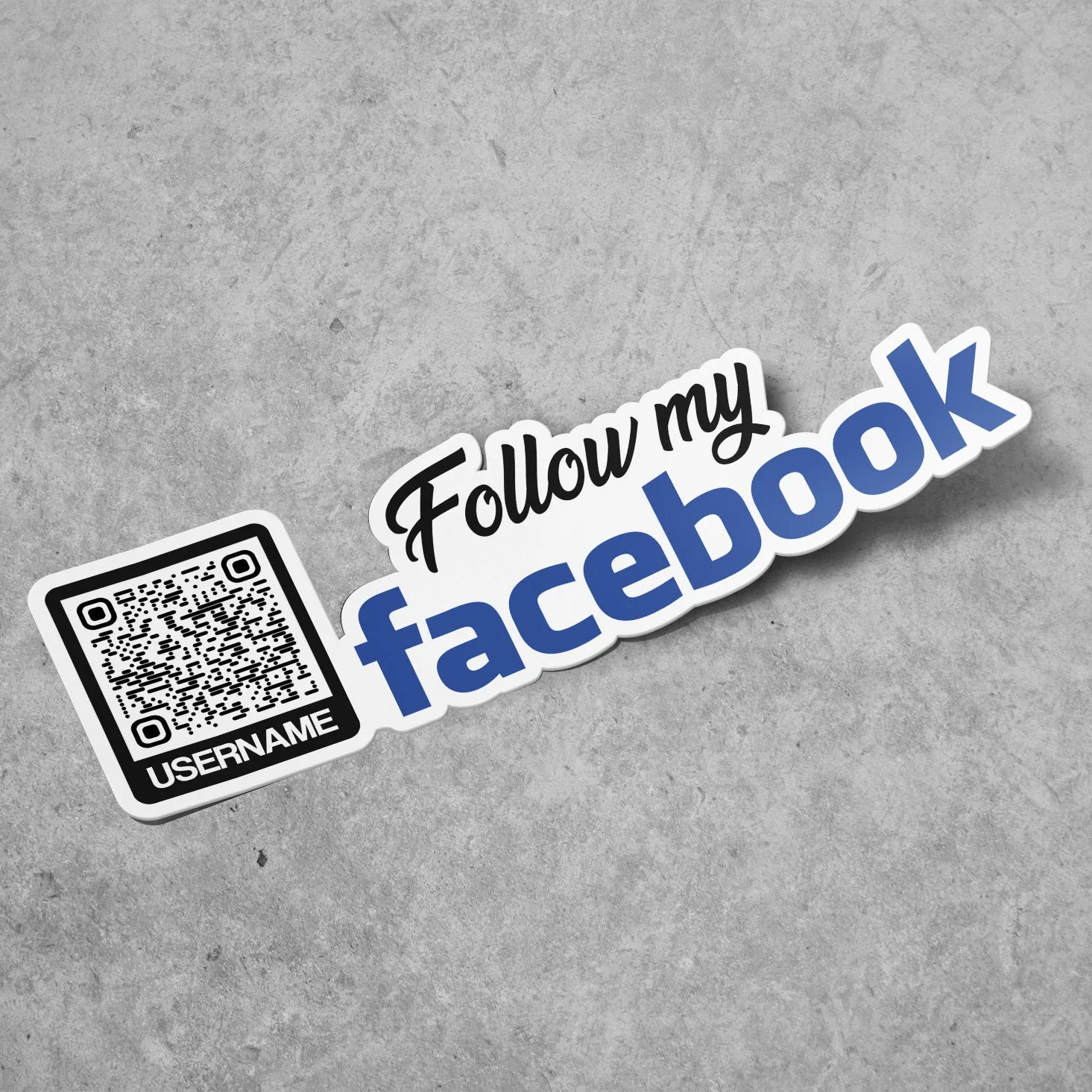 Custom Facebook Sticker Word QR Code