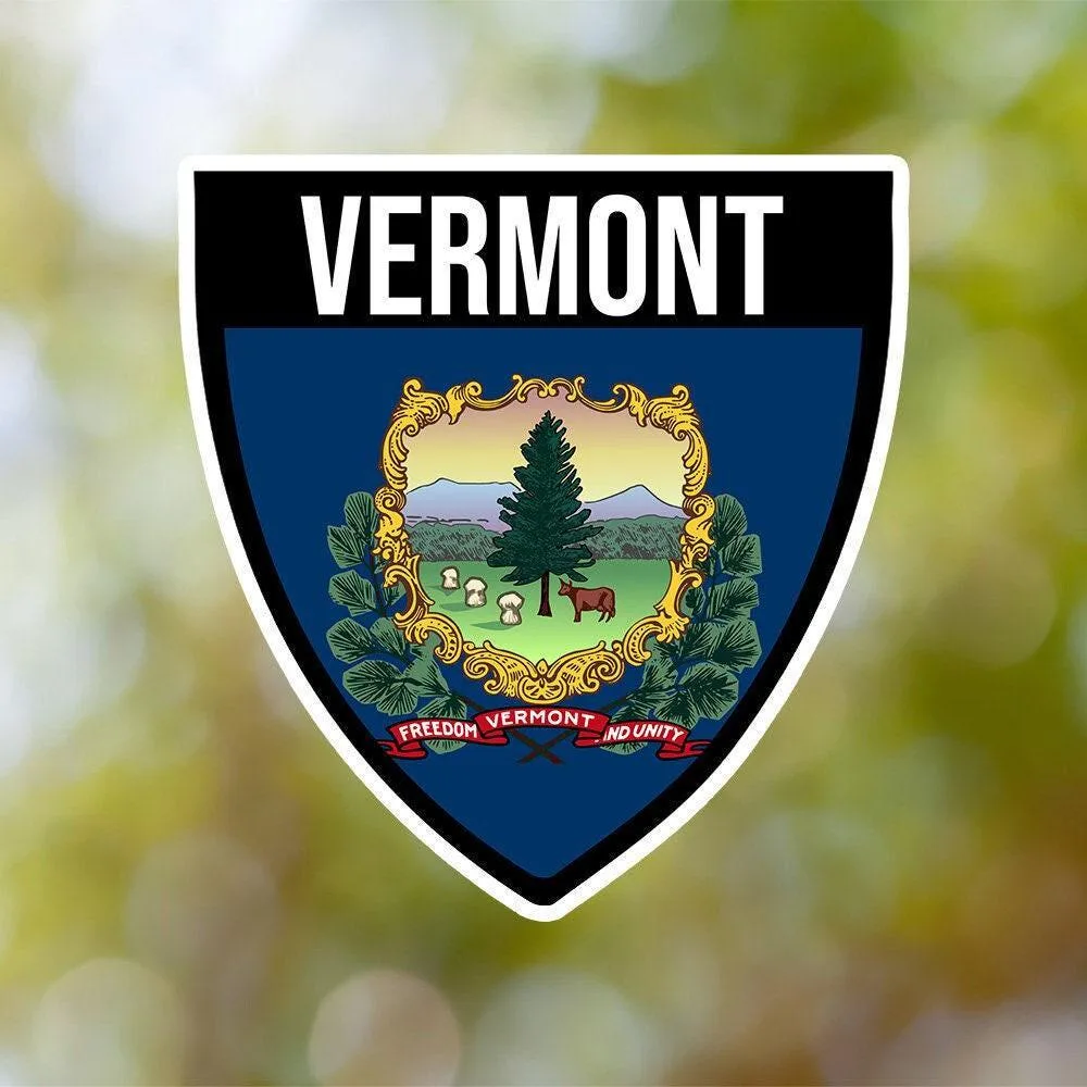Vermont Shield Sticker