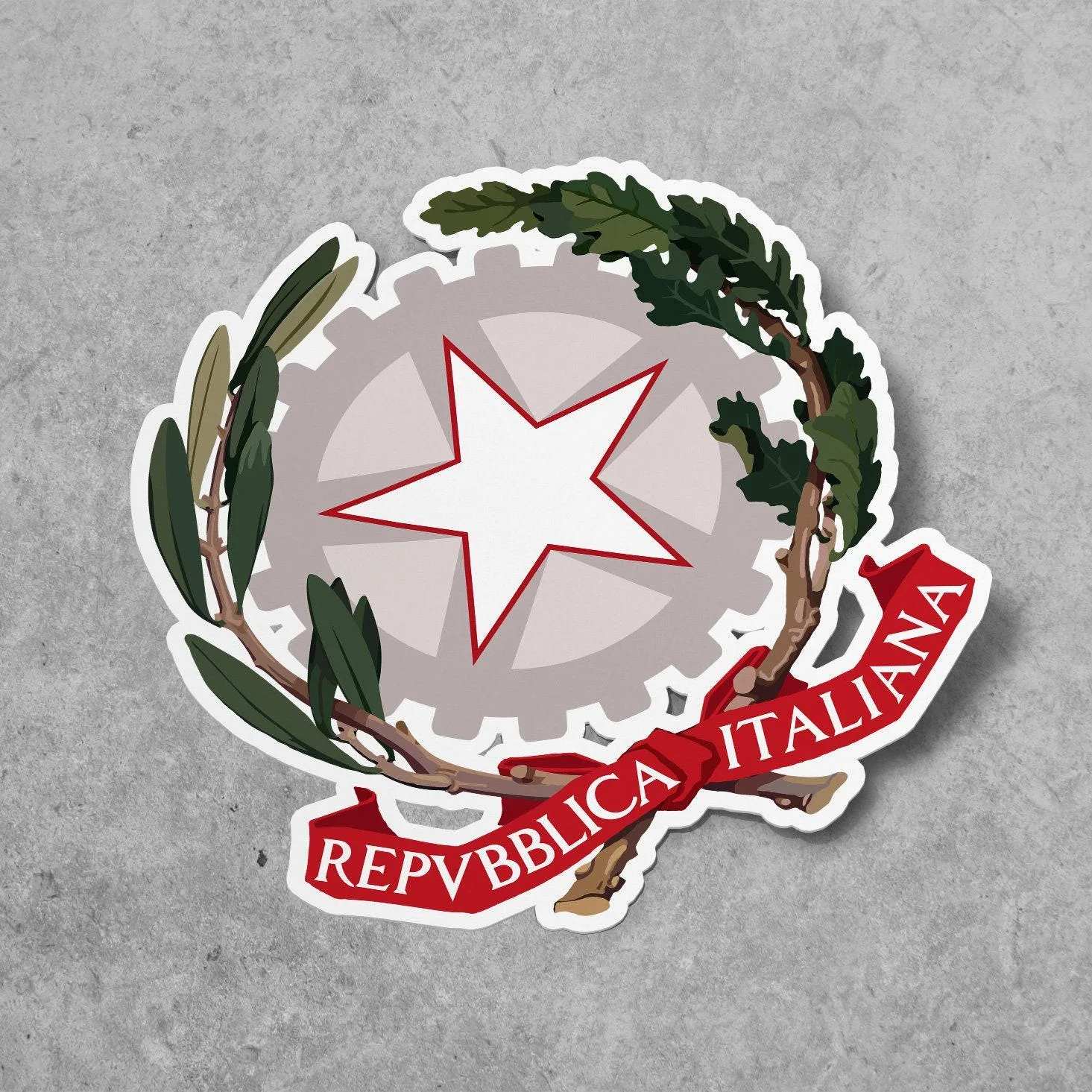 Italy Coat of Arms Sticker