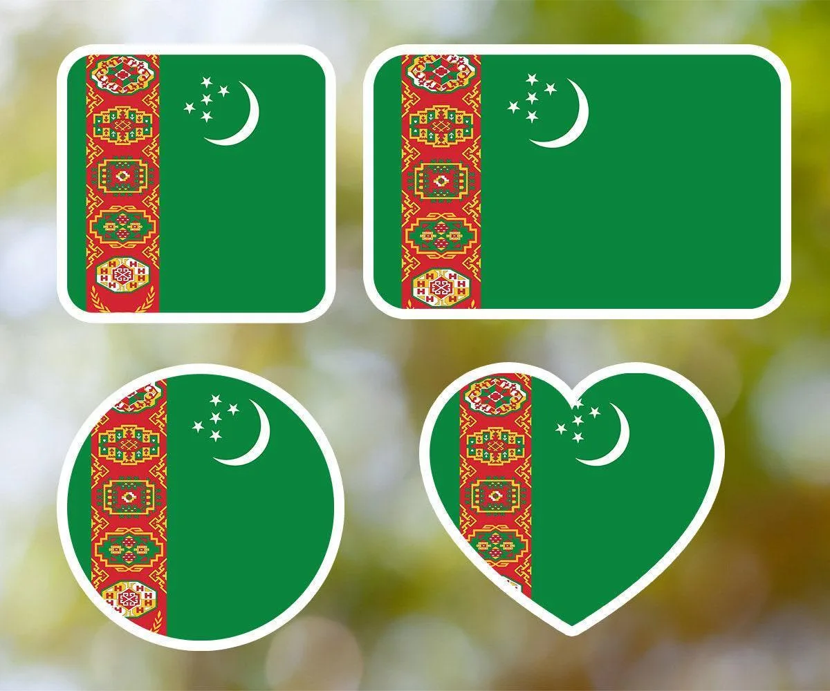 Turkmenistan Geometric Sticker