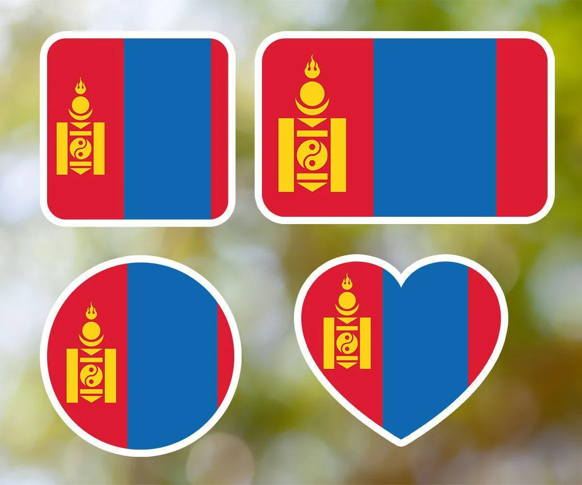 Mongolia Geometric Sticker