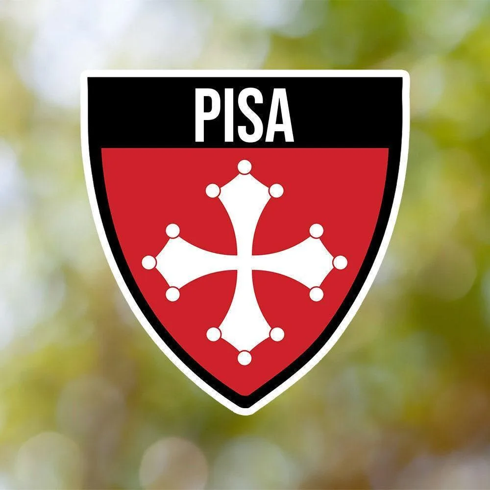 Pisa Shield Sticker