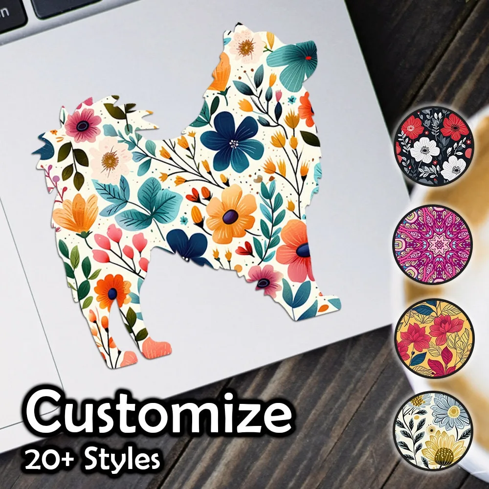 German Spitz Mittel Patterned Sticker