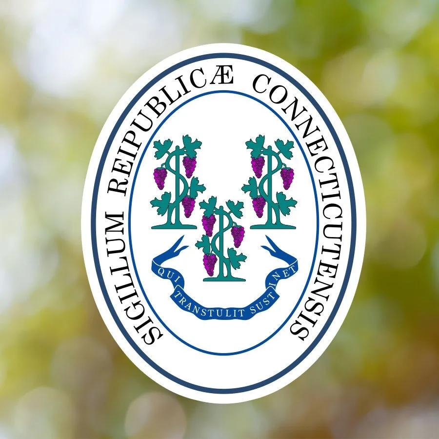Connecticut State Seal Sticker