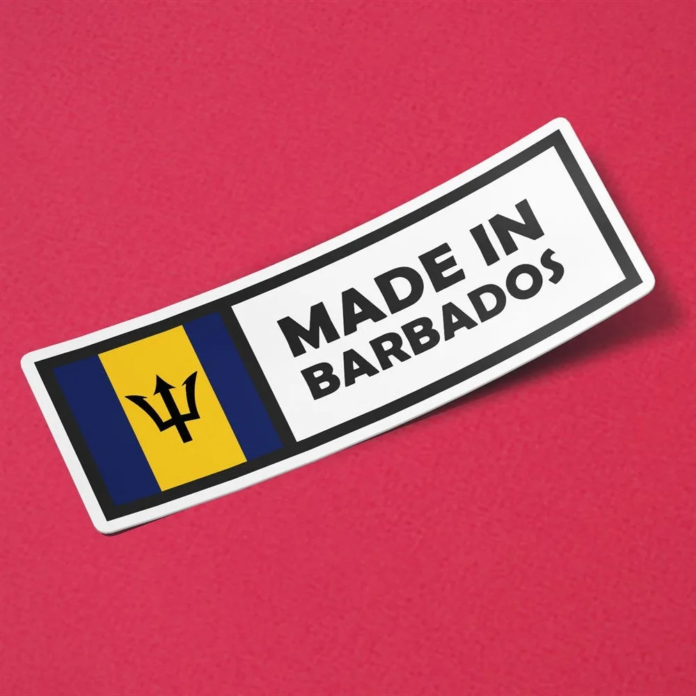 Made in Barbados Sticker
