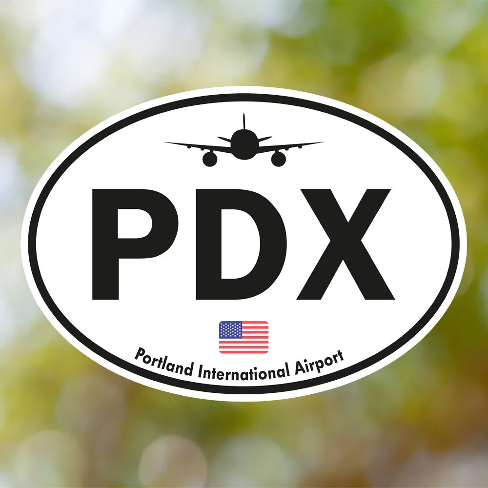 Portland Airport Sticker (Oval Vintage)
