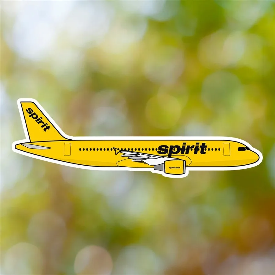 Airbus A320 Spirit Airlines Sticker