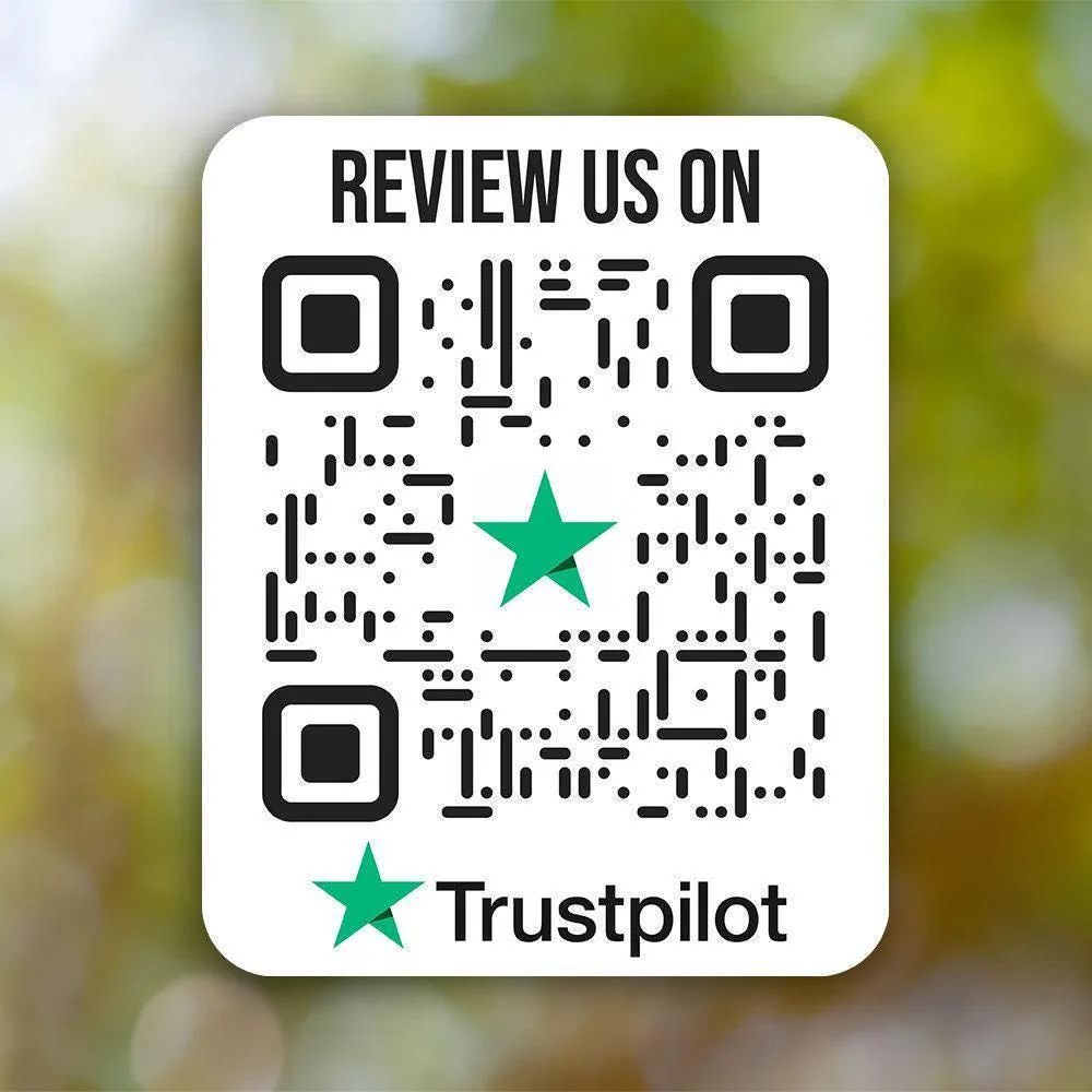 Custom Trustpilot QR Code Sticker