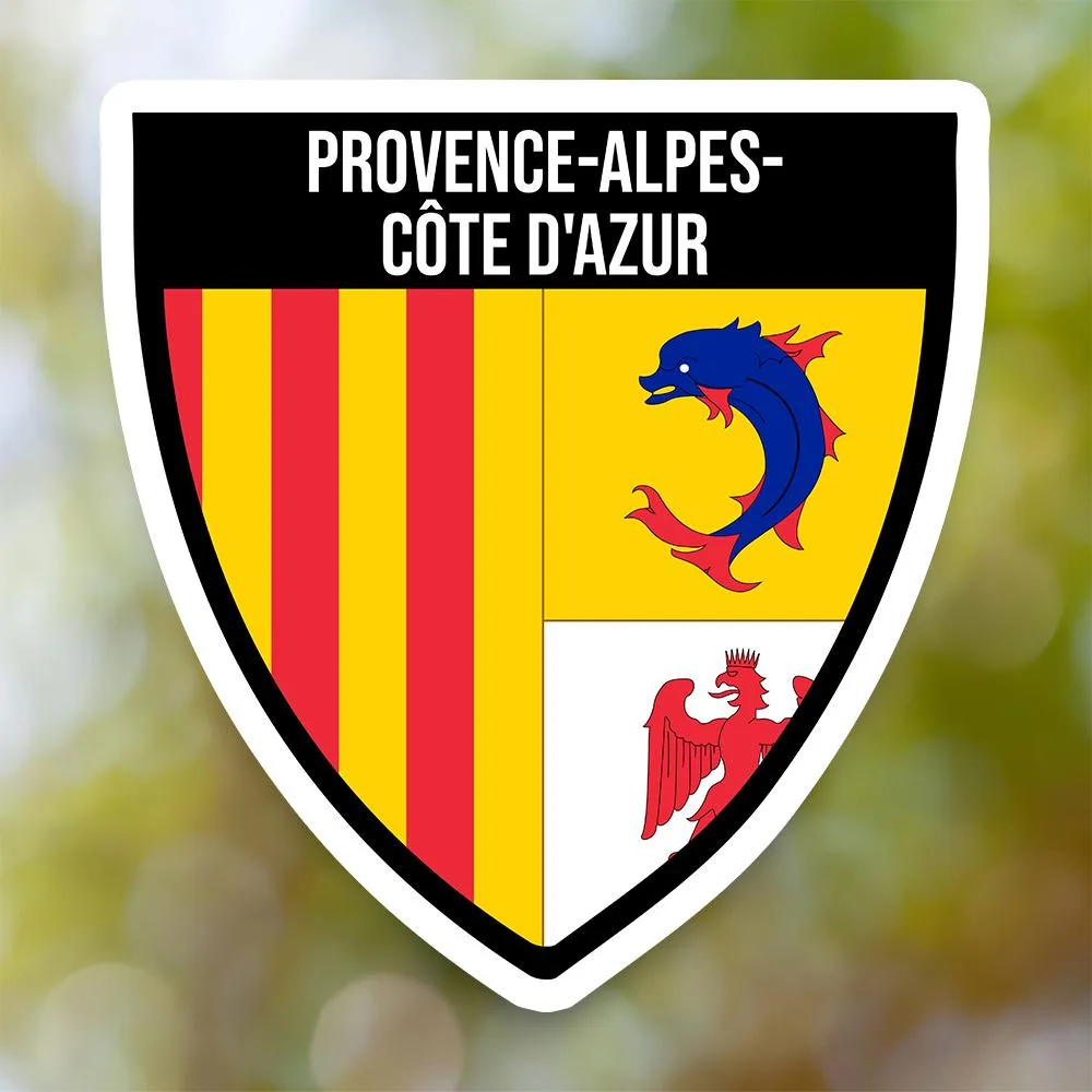 Provence-Alpes-Côte d'Azur Shield Sticker