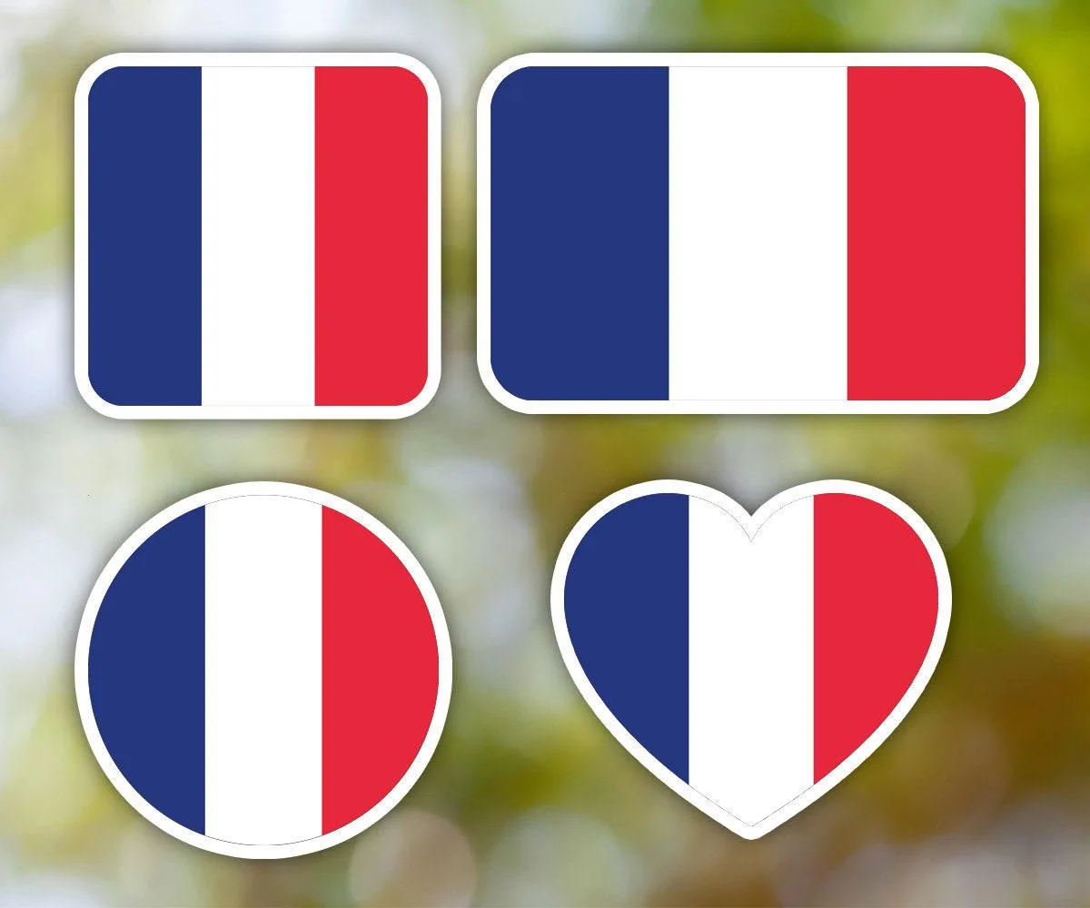 France Geometric Sticker