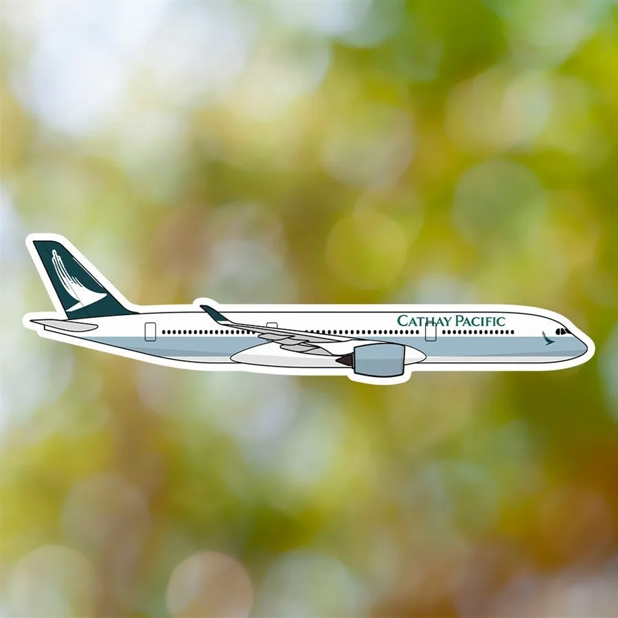 Airbus A350 Cathay Pacific Sticker