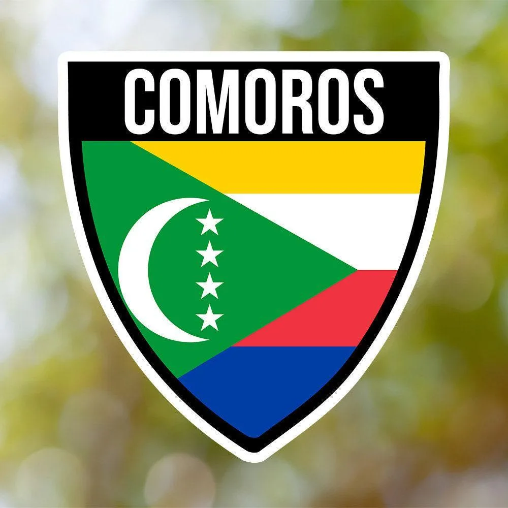 Comoros Shield Sticker