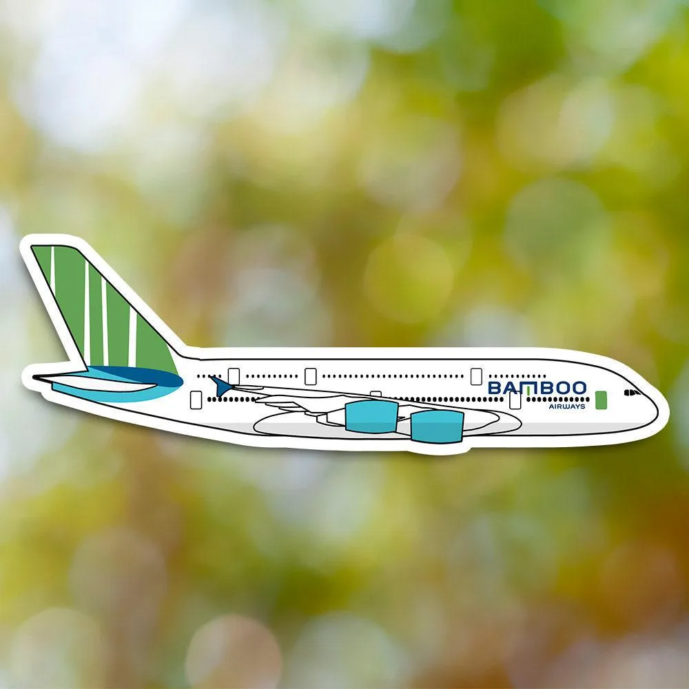 Airbus A380 Bamboo Airways Sticker