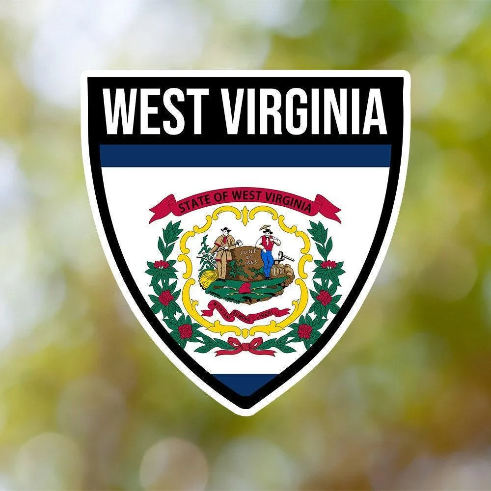 West Virginia Shield Sticker