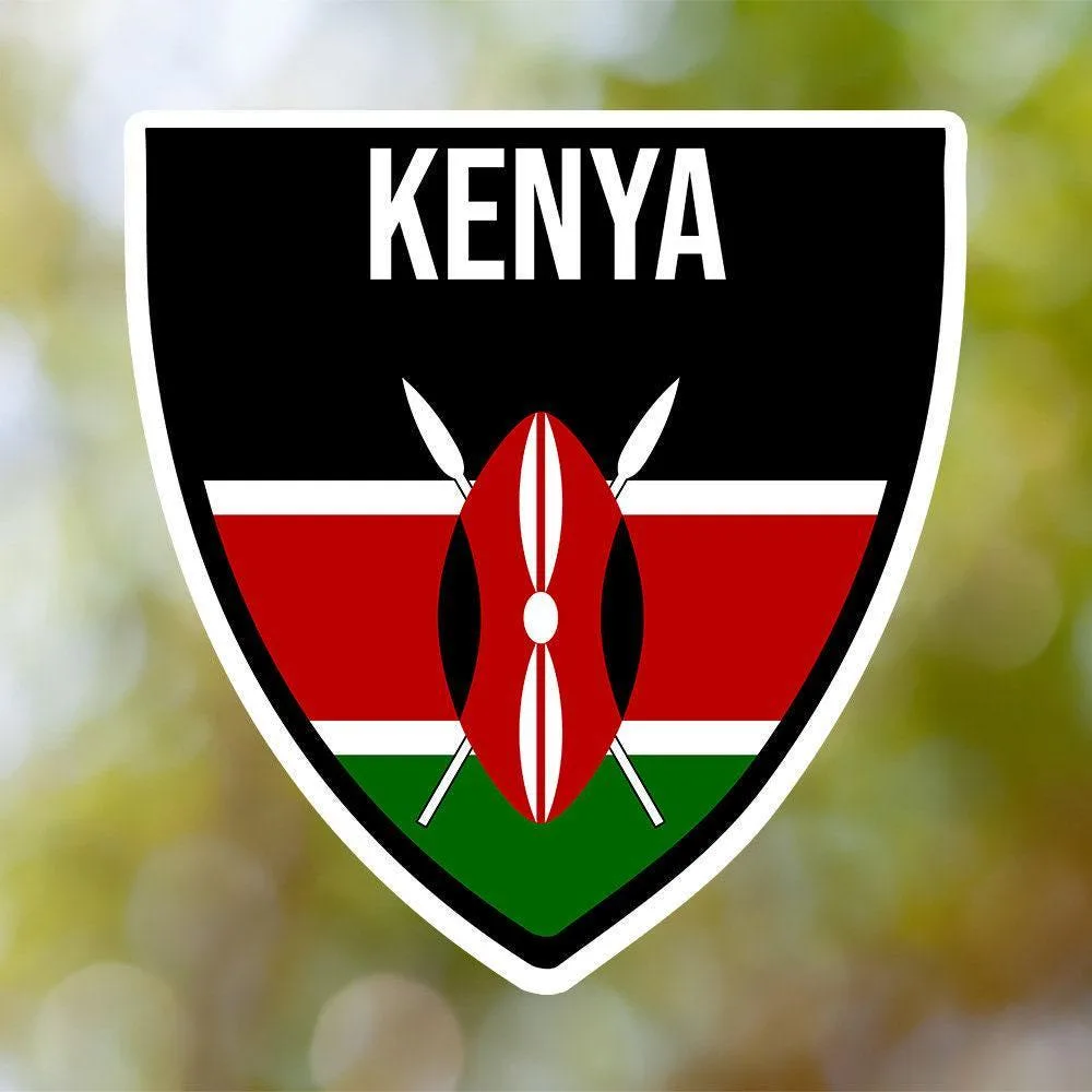 Kenya Shield Sticker