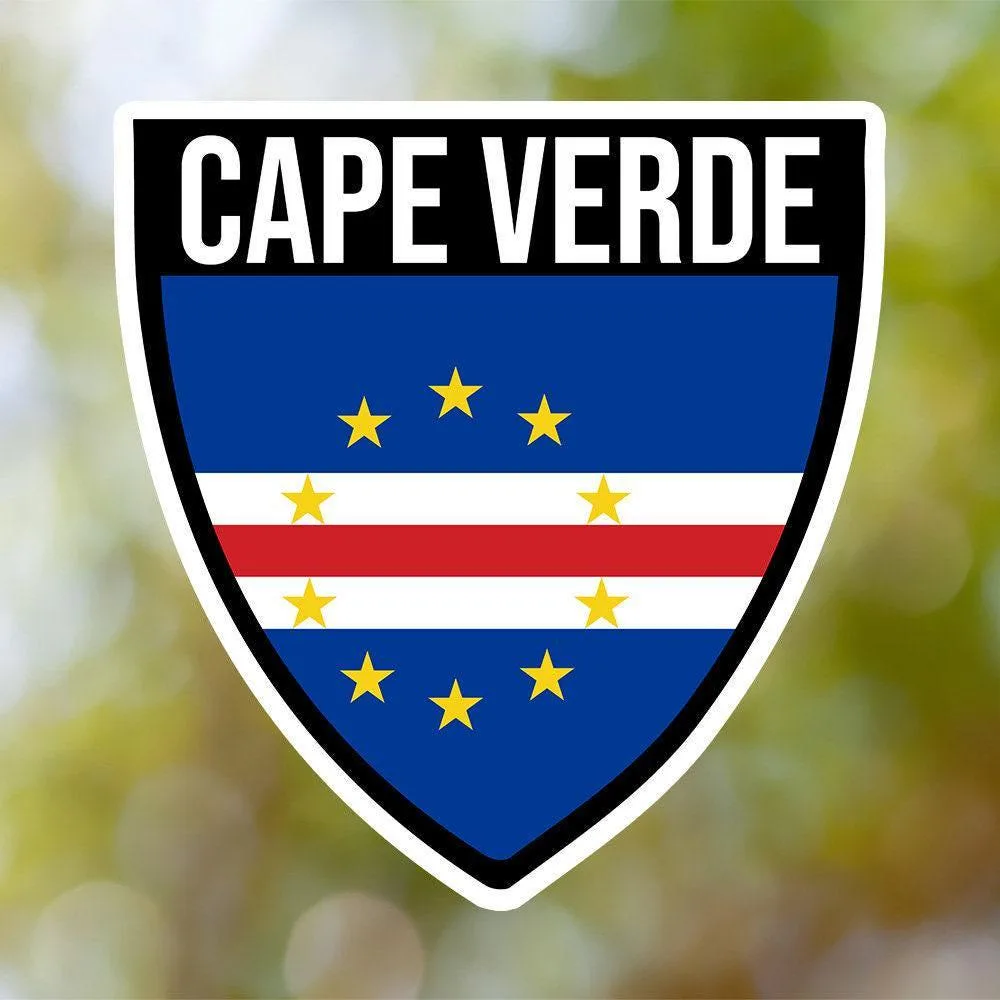 Cape Verde Shield Sticker