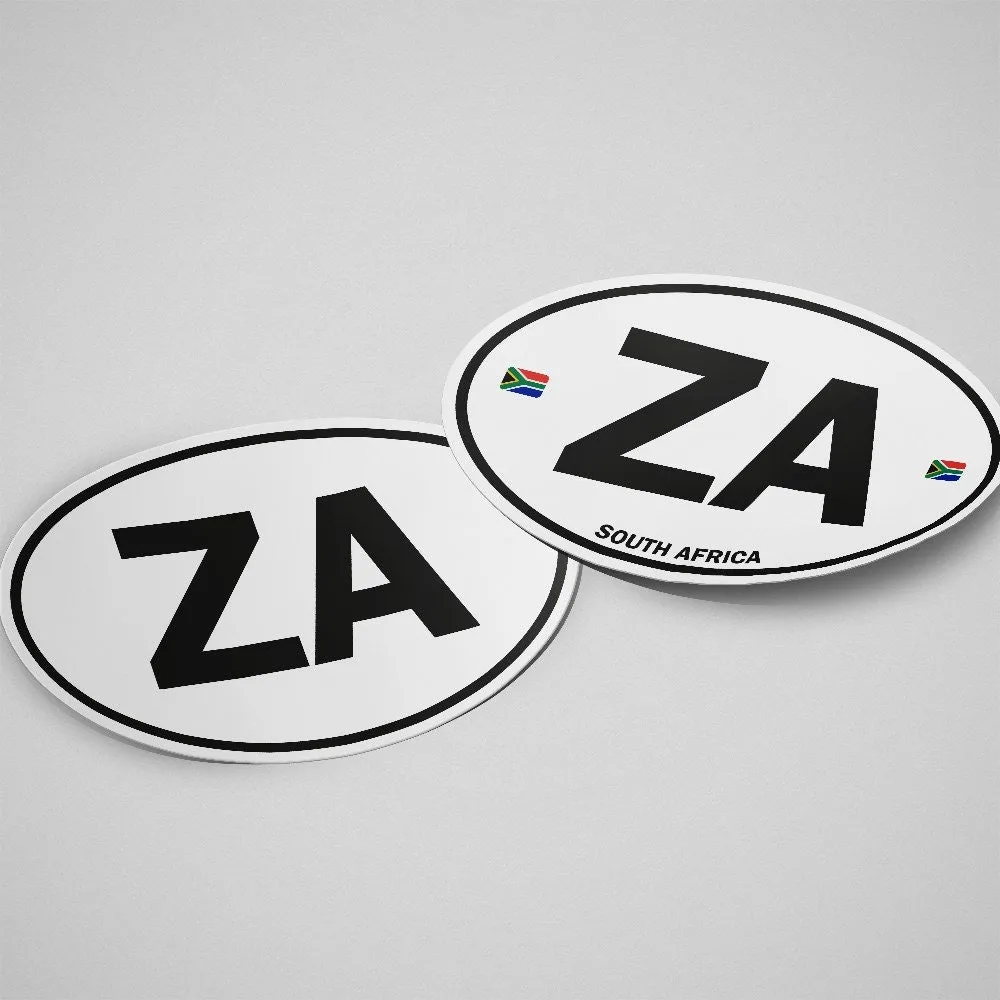 South Africa Sticker Oval White