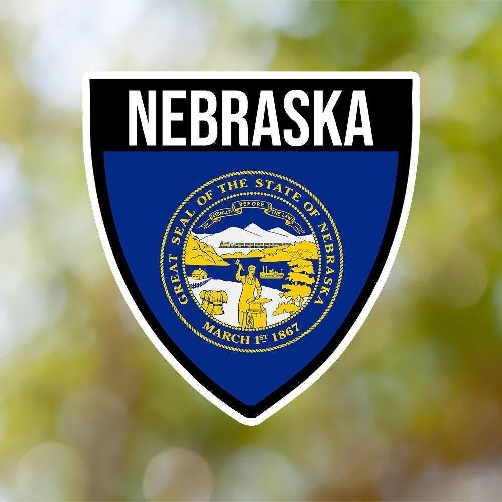Nebraska Shield Sticker