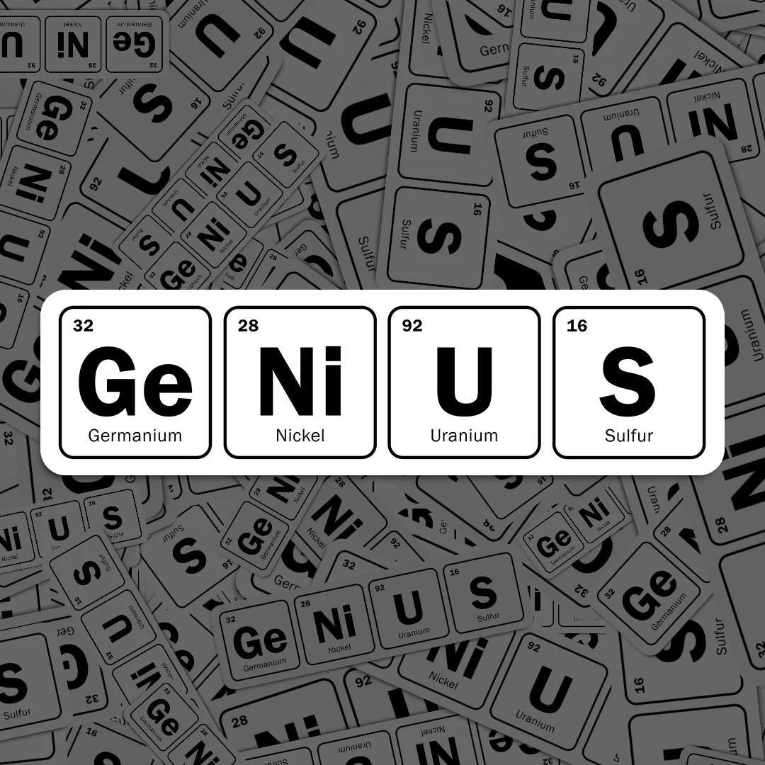 Genius Quote Sticker