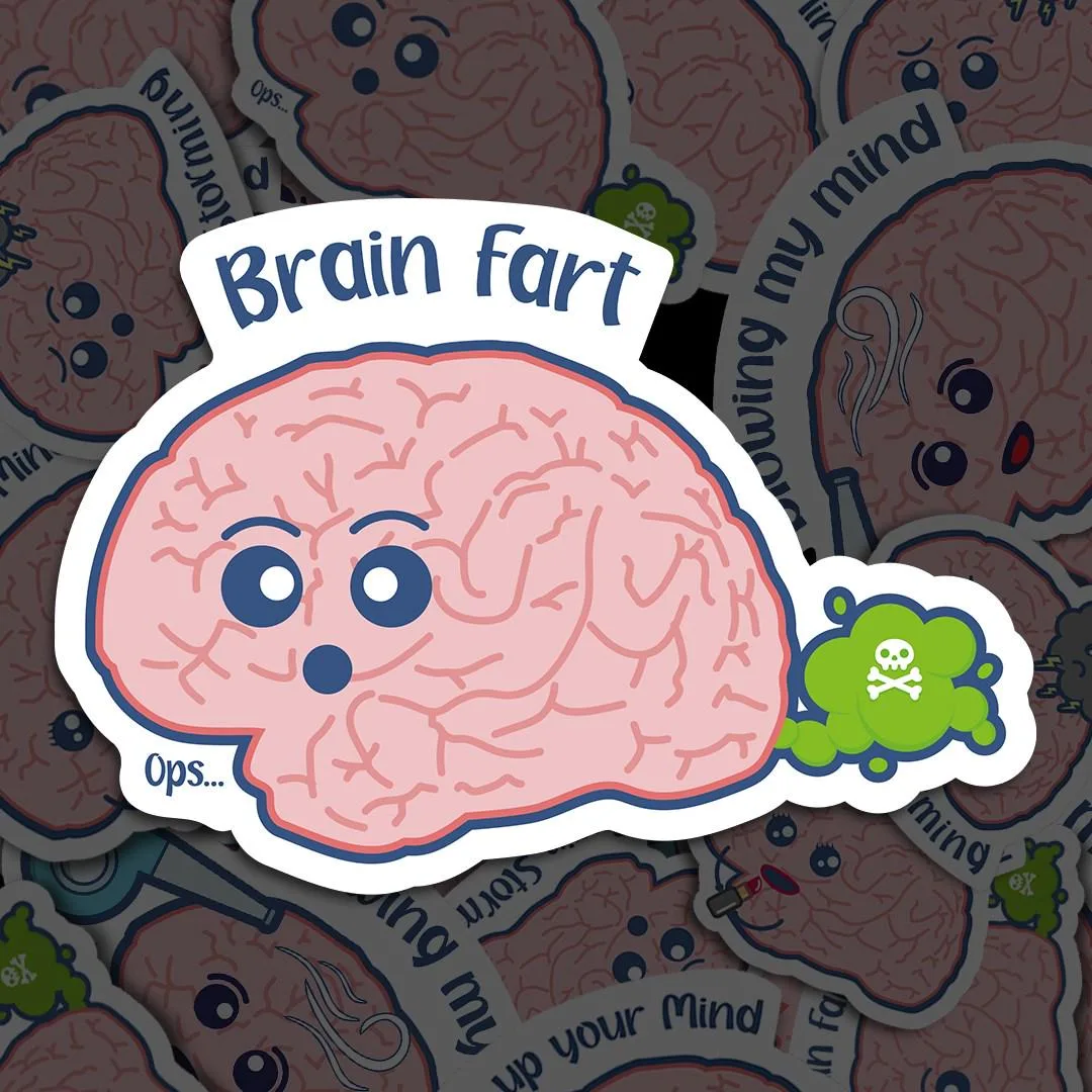 Brain Fart Meme Sticker